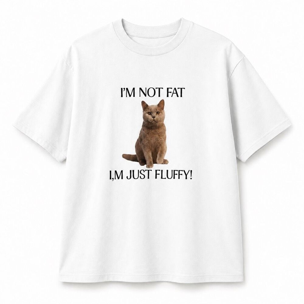 HAY Bangkok Cat Graphic Tee Size 2 Medium White Funny Meme T-Shirt New